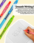 Reva Dazzle Black Color Retractable Pen w/ Cushion Grip (8/Pack)