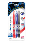Frizz Assorted Color Erasable Gel Pen with Grip (3/Pack)