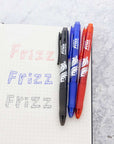 Frizz Assorted Color Erasable Gel Retractable Pen with Grip (3/Pack)
