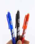 Frizz Assorted Color Erasable Gel Retractable Pen with Grip (3/Pack)