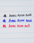 York Black Rollerball Pen w/ Grip (3/Pack)