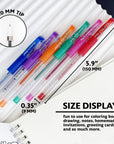 Essence Gel Pen 6 Scented Glitter Color w/ Cushion Grip