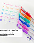 Essence Gel Pen 6 Scented Glitter Color w/ Cushion Grip