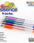 Essence Gel Pen 6 Scented Glitter Color w/ Cushion Grip