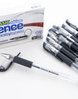 Essence Gel Pen Black w/ Cushion Grip (12/Box)