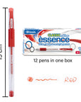 Essence Gel Pen Red w/ Cushion Grip (12/Box)