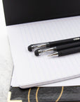 GR8 Black FUSE Tech Oil-Gel Ink Pen w/ Rubberized Barrel (3/Pack)
