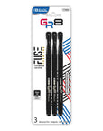 GR8 Black FUSE Tech Oil-Gel Ink Pen w/ Rubberized Barrel (3/Pack)