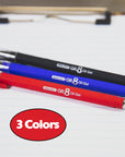 GR8 Asst. Color FUSE Tech Ink Pen w/ Rubberized Barrel (3/Pack)