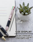 Satin Top 4-Color Pen w/ Cushion Grip (2/Pack)