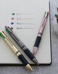 Satin Top 4-Color Pen w/ Cushion Grip (2/Pack)