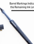 Callum Black Needle-Tip Rollerball Pen w/ Jumbo Ink Tank (2/Pack)