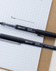 Callum Black Needle-Tip Rollerball Pen w/ Jumbo Ink Tank (2/Pack)