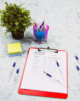 Prima Blue Stick Pen w/ Cushion Grip (8/Pack)