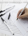 Nova Black Color Stick Pen (12/Pack)