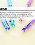 2-In-1 Mechanical Pencil & 4-Fashion Color Pen w/ Grip