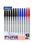 Pure Assorted Color Stick Pen (12/Pack)