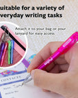 Palm Mini Ballpoint Pen w/ Key Ring (5/Pack)