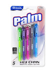 Palm Mini Ballpoint Pen w/ Key Ring (5/Pack)