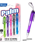 Palm Mini Ballpoint Pen w/ Key Ring (5/Pack)