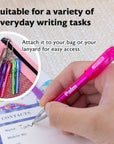 Palm Mini Ballpoint Pen w/ Key Ring (5/Pack)