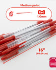 Pure Red Stick Pen (12/pack)