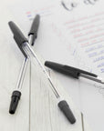 Pure Black Stick Pen (12/Pack)