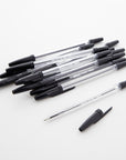 Pure Black Stick Pen (12/Pack)