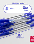 Pure Blue Stick Pen (12/Pack)