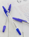 Pure Blue Stick Pen (12/Pack)