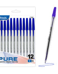 Pure Blue Stick Pen (12/Pack)