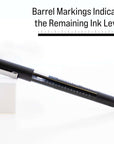 Norte Black Needle-Tip Rollerball Pen (3/Pack)