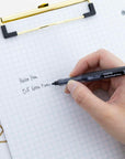 Norte Black Needle-Tip Rollerball Pen (3/Pack)