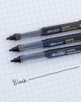Norte Black Needle-Tip Rollerball Pen (3/Pack)