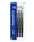 Norte Black Needle-Tip Rollerball Pen (3/Pack)