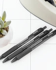 Optima Black FUSE Tech Ink Retractable Pen w/ Grip (3/Pack)