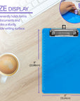 Plastic Clipboard Memo Size w/ Low Profile Clip