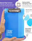 Plastic Clipboard Memo Size w/ Low Profile Clip