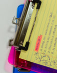 Plastic Clipboard Memo Size w/ Low Profile Clip