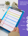 Plastic Clipboard Memo Size w/ Low Profile Clip