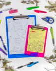 Plastic Clipboard Memo Size w/ Low Profile Clip