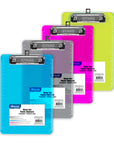 Plastic Clipboard Memo Size w/ Low Profile Clip
