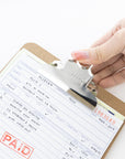 Hardboard Clipboard w/ Sturdy Spring Clip - Memo Size