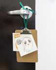 Hardboard Clipboard w/ Sturdy Spring Clip - Memo Size
