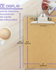 Hardboard Clipboard w/ Sturdy Spring Clip - Legal Size