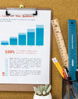 Hardboard Clipboard Standard Size w/ Low Profile Clip
