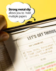 Standard Size Clear Plastic Clipboard w/ Low Profile Clip