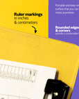Standard Size Clear Plastic Clipboard w/ Low Profile Clip