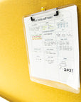 Standard Size Clear Plastic Clipboard w/ Low Profile Clip