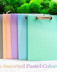 PVC Standard Clipboard Pastel Color w/ Low Profile Clip